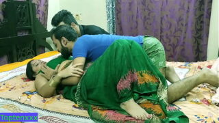 Indian hot Milf aunty fucking with two brother !! Nokrani se love with dirty audio